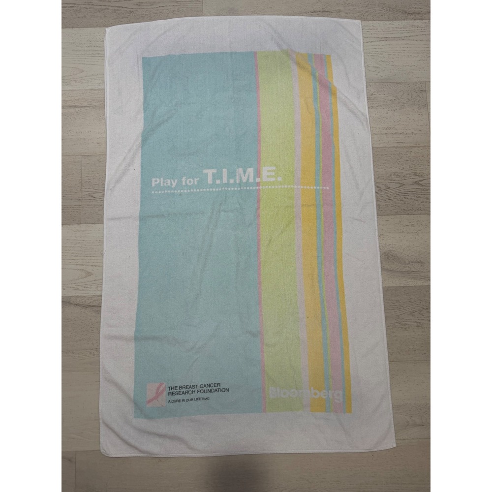 Vintage Striped Bloomberg Play for T.I.M.E. Beach Towel
